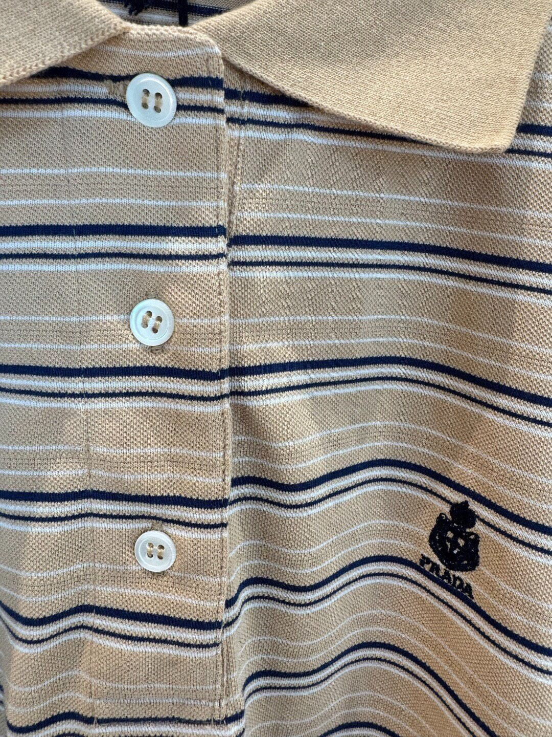 striped cropped T-shirt