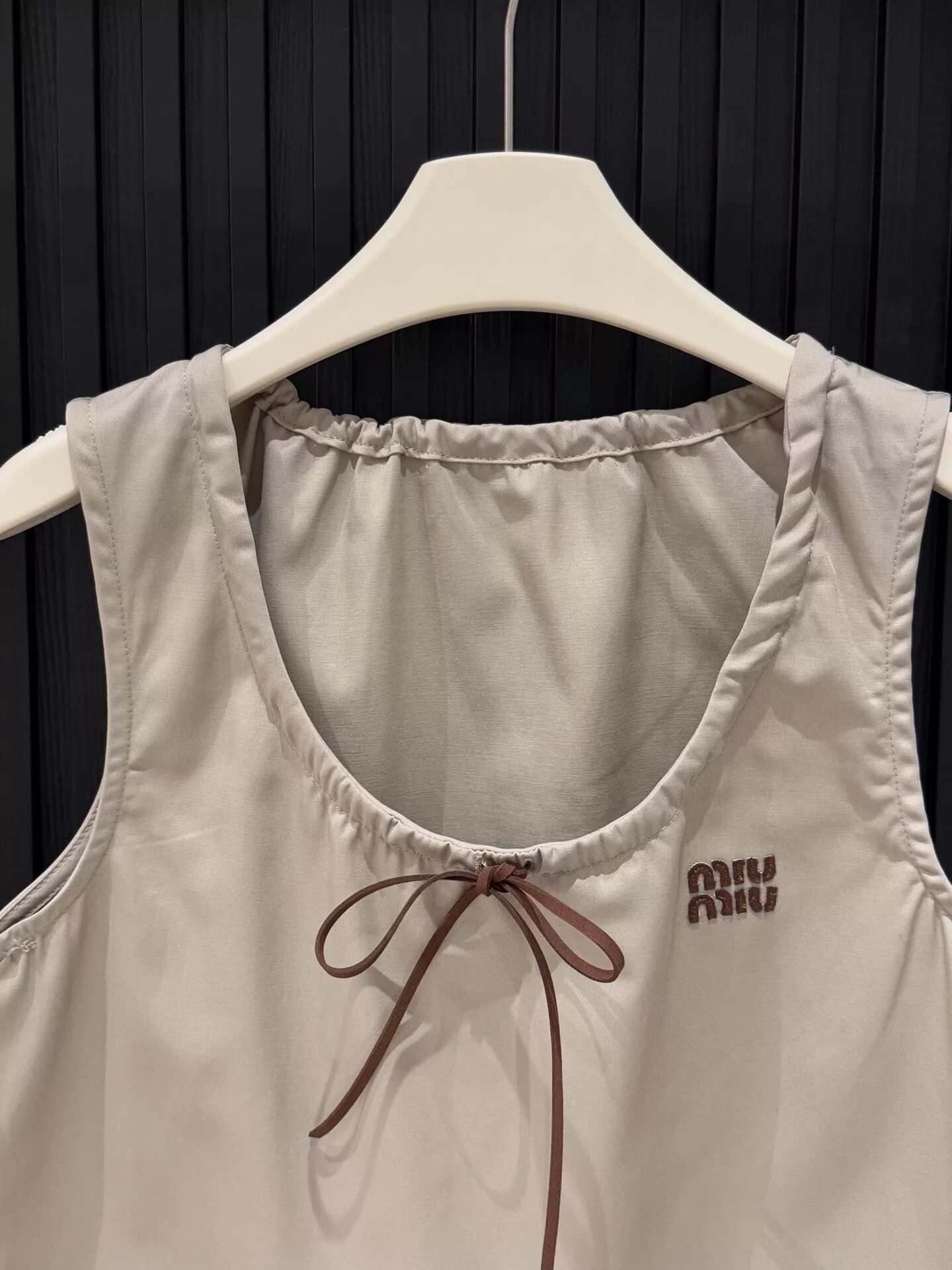 26 Drawstring Sleeveless Mini Dress Set