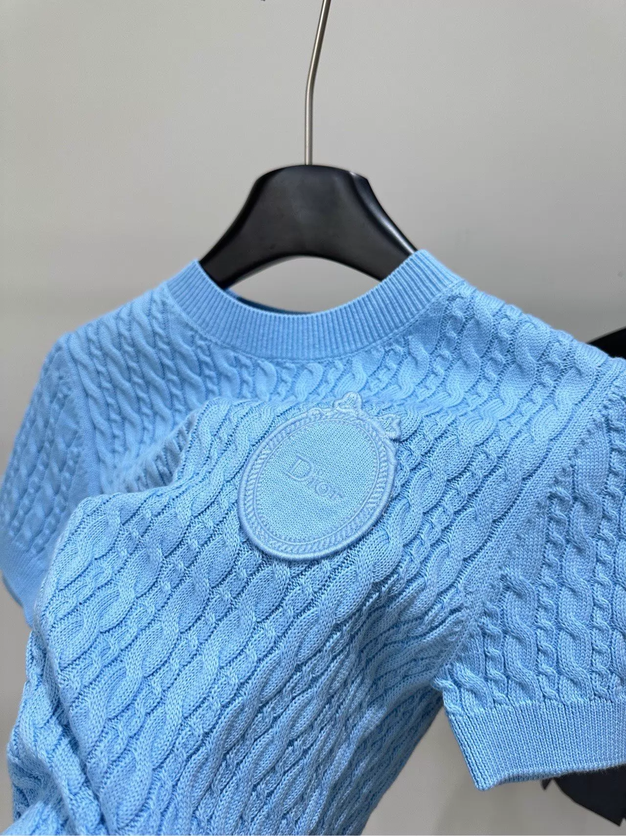 26 Fried Dough Twists round neck knitting short sleeve
