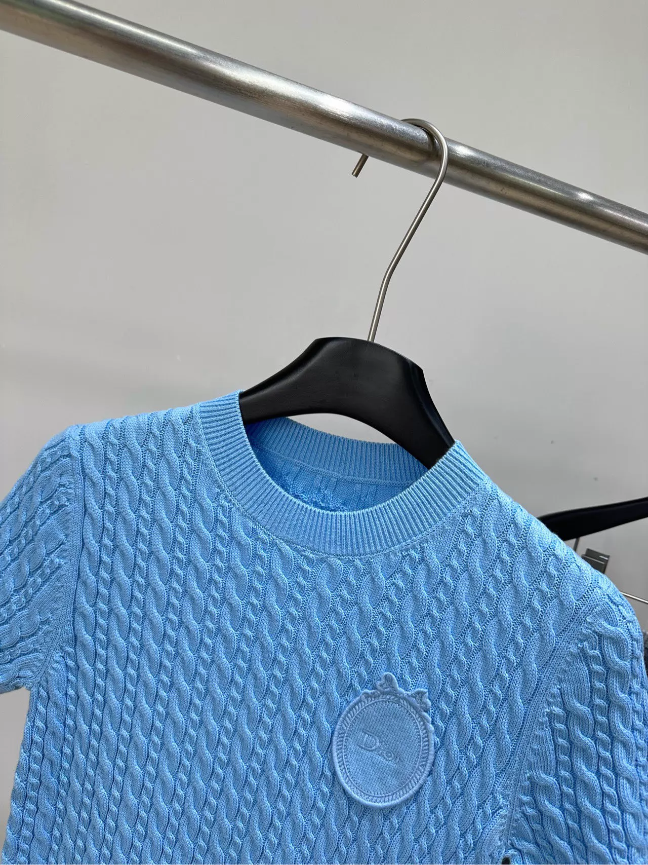 26 Fried Dough Twists round neck knitting short sleeve