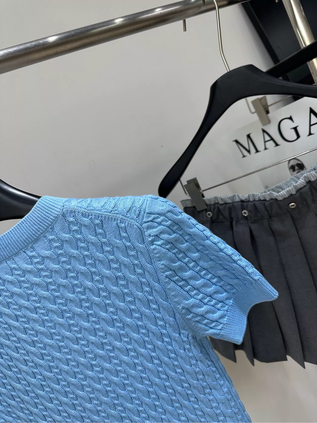 26 Fried Dough Twists round neck knitting short sleeve