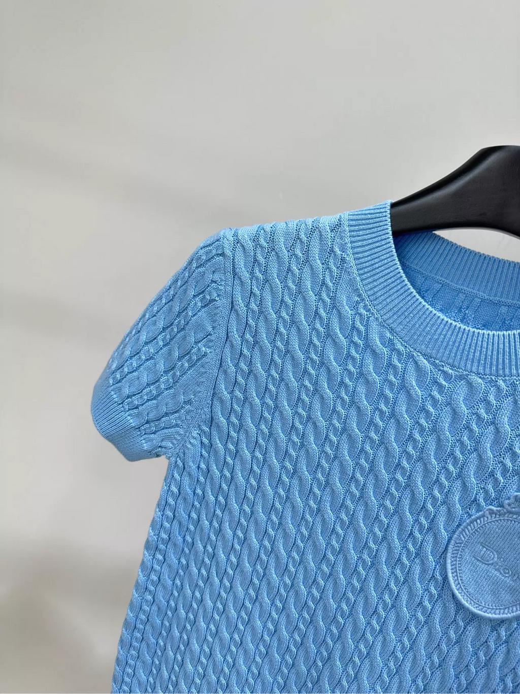 26 Fried Dough Twists round neck knitting short sleeve