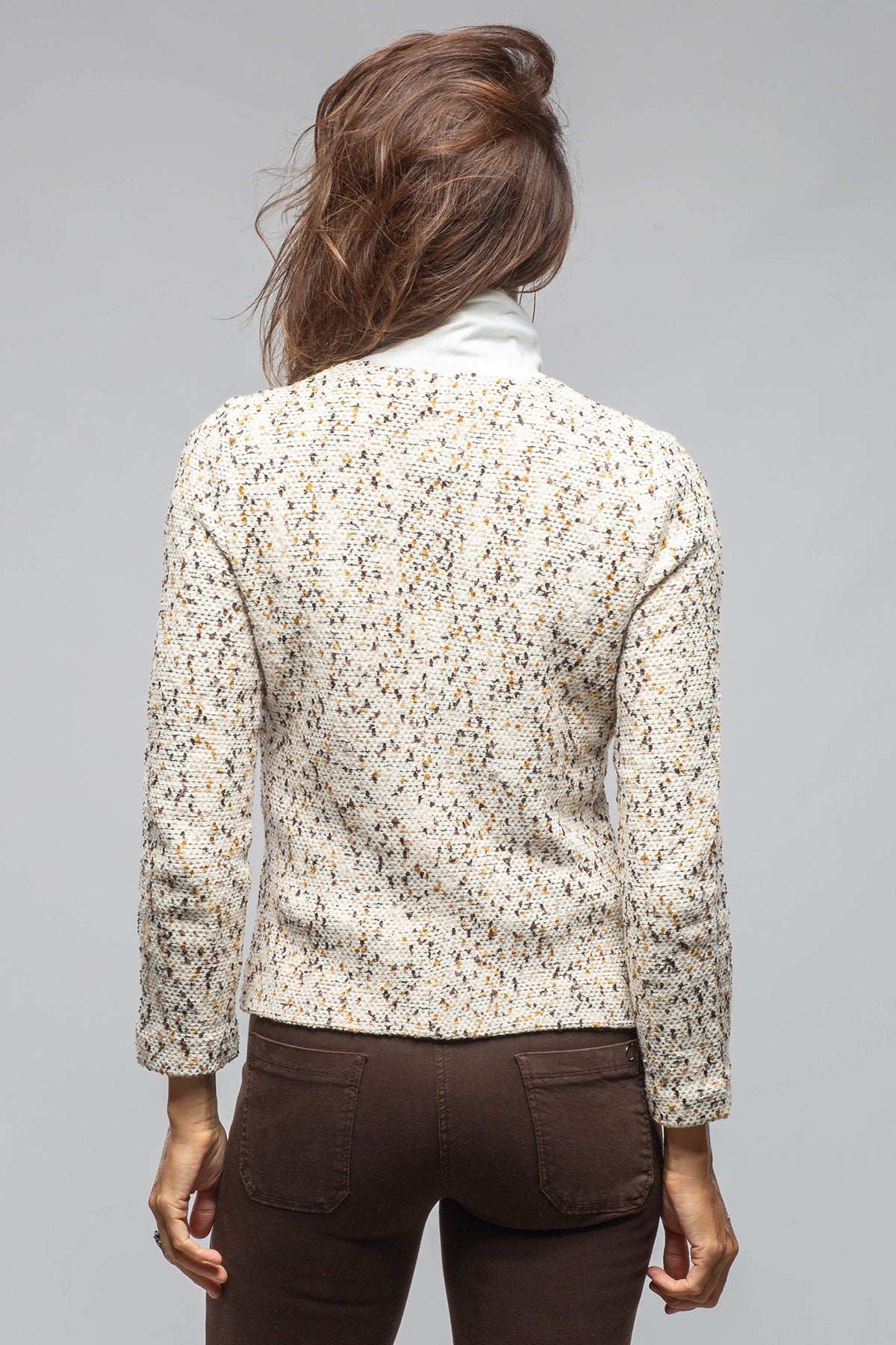 Catarina Single Button Jacket In Tweed
