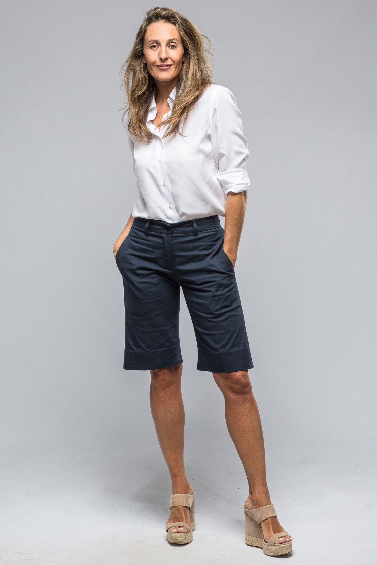 Gelato Long Shorts In Navy