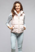 Valletta Corduroy Insulated Vest In Porcelain