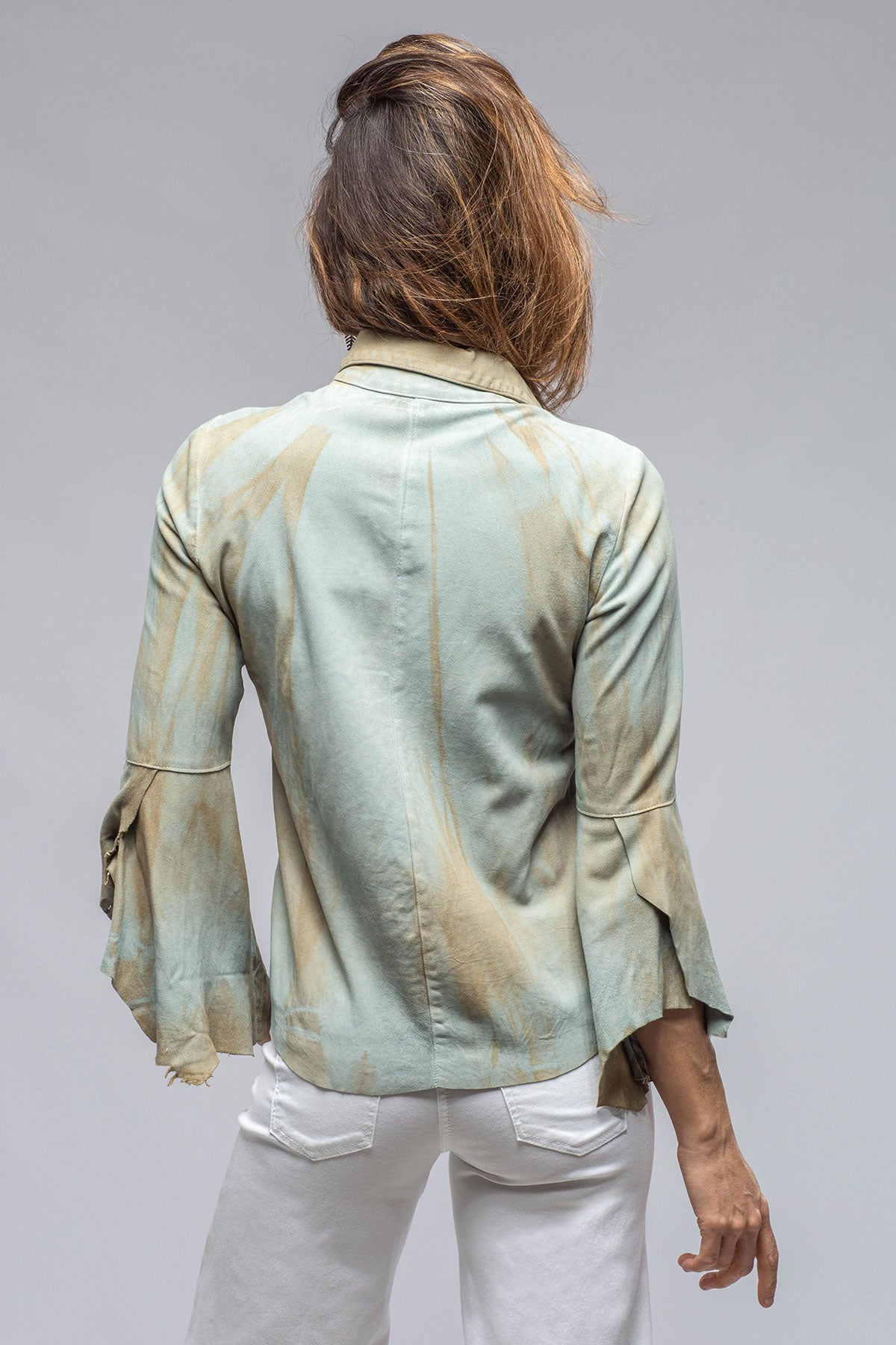 Enchantment Flamenco Sleeve Leather Shirt