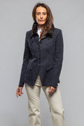 Federica Suede Blazer In Navy