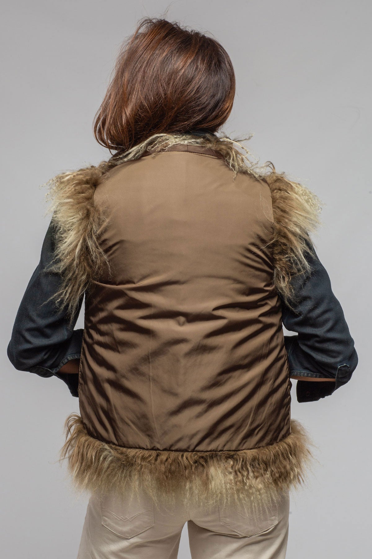 Kazakh Reversible Mongolian Shearling Vest