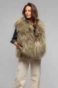 Kazakh Reversible Mongolian Shearling Vest