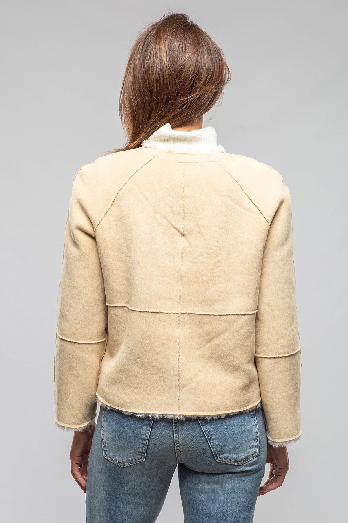 Pinto Reversible Eco Shearling In Honey Cream
