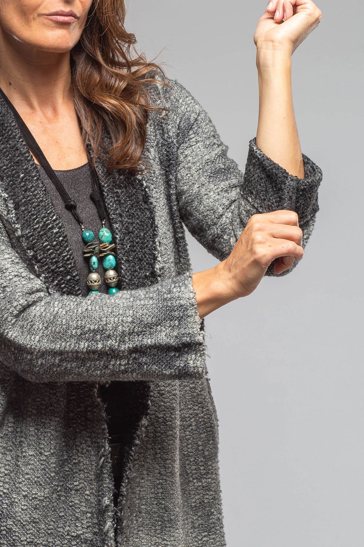 Calla Boucle Sweater Coat In Husky