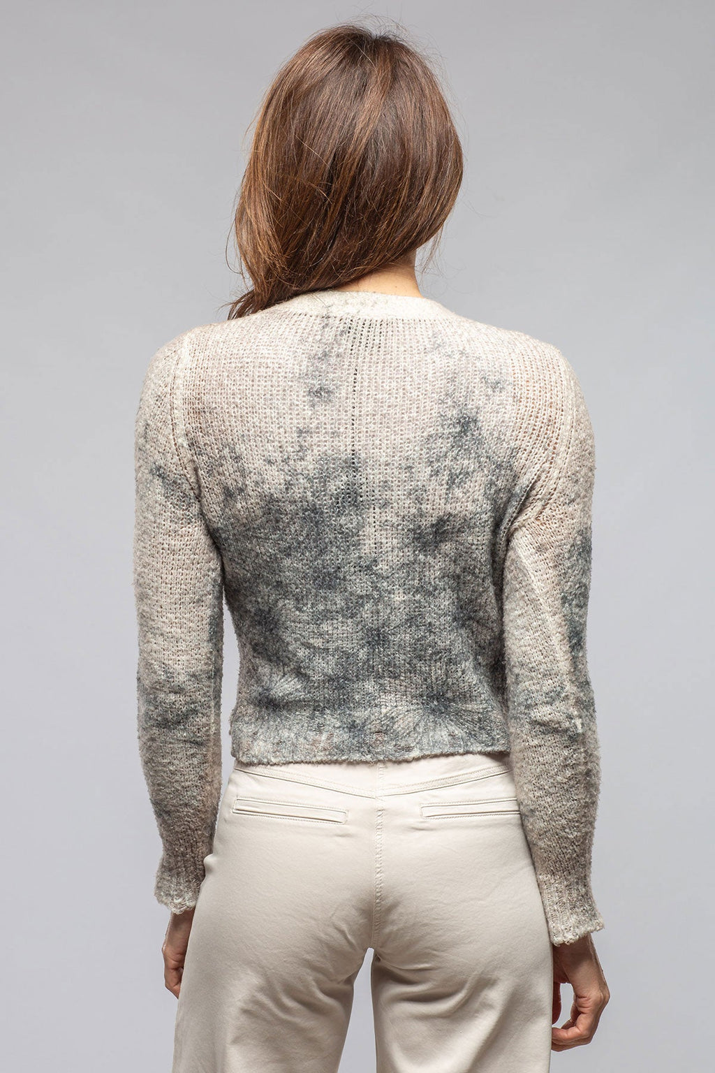 Daisy Cropped Cardigan In Walnut