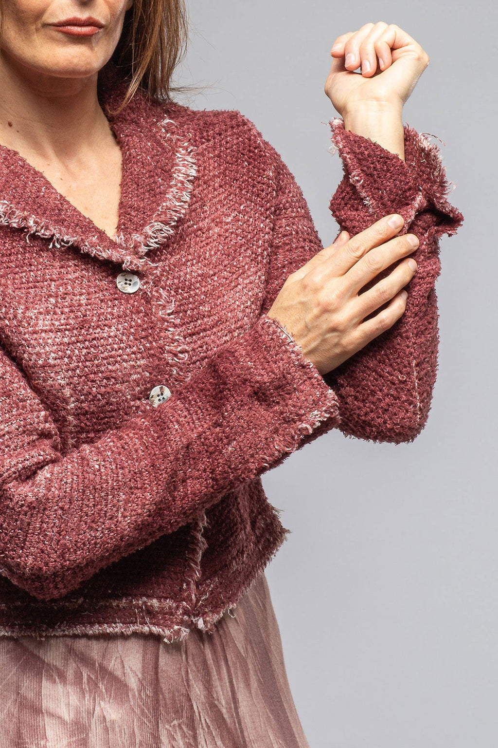Evola Cropped Jacket In Agate