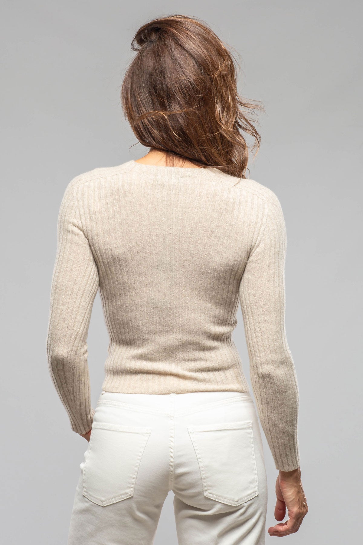 Kerry L/S Ribbed Top In Luna