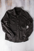Ashford Lux Cashmere Silk Snap Shirt In Black