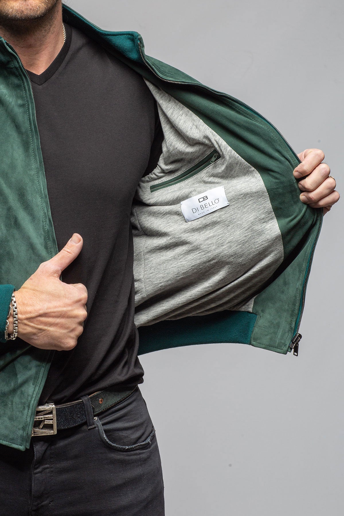 Barnes Suede Baseball Jacket