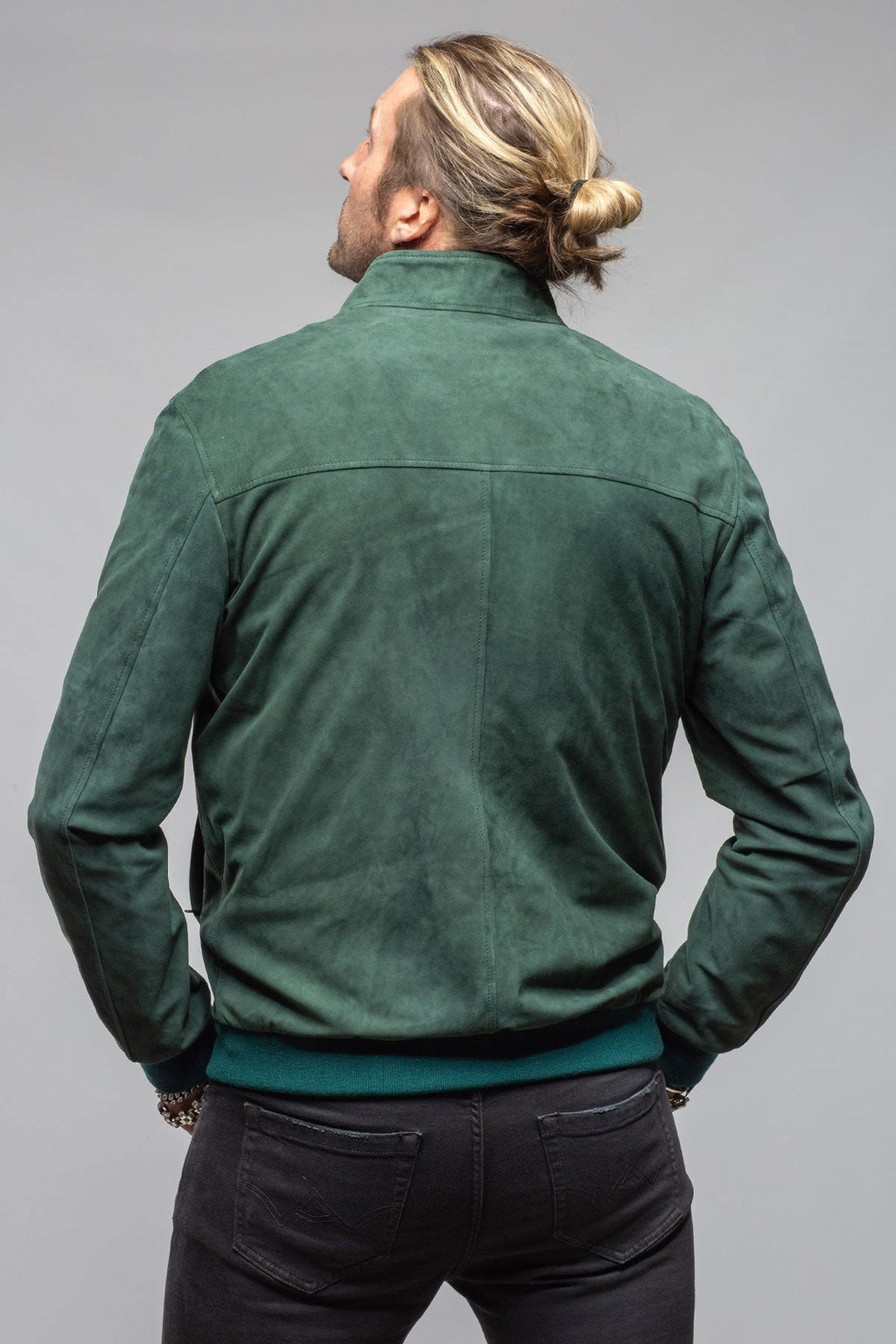 Barnes Suede Baseball Jacket