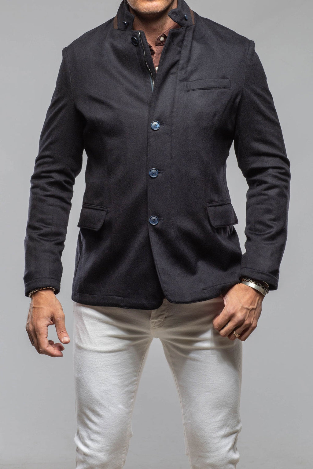 Bridgerton Cashmere Gentleman Jacket In Dark Navy