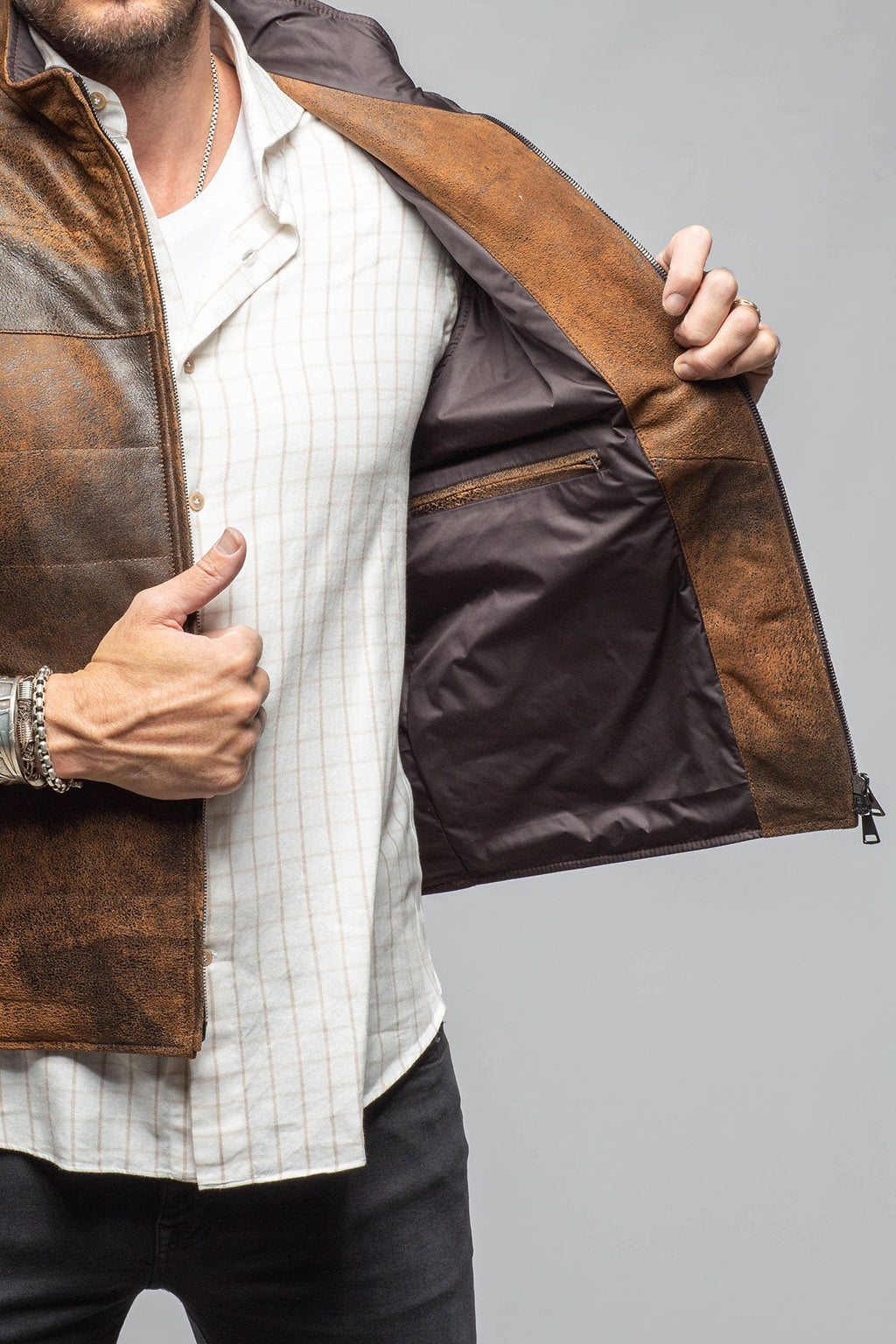Butch Cassidy Vest In Brown Elk