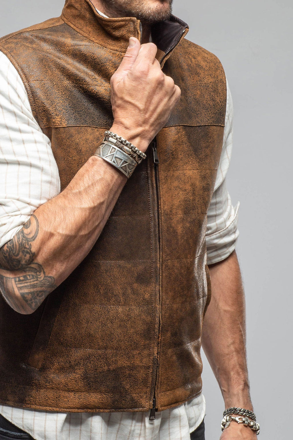 Butch Cassidy Vest In Brown Elk
