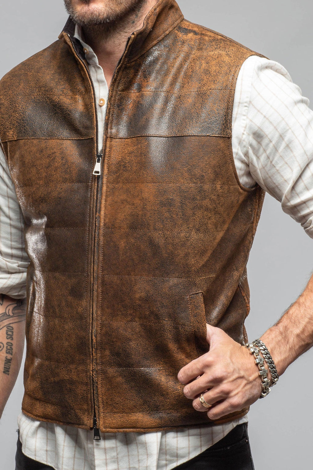 Butch Cassidy Vest In Brown Elk