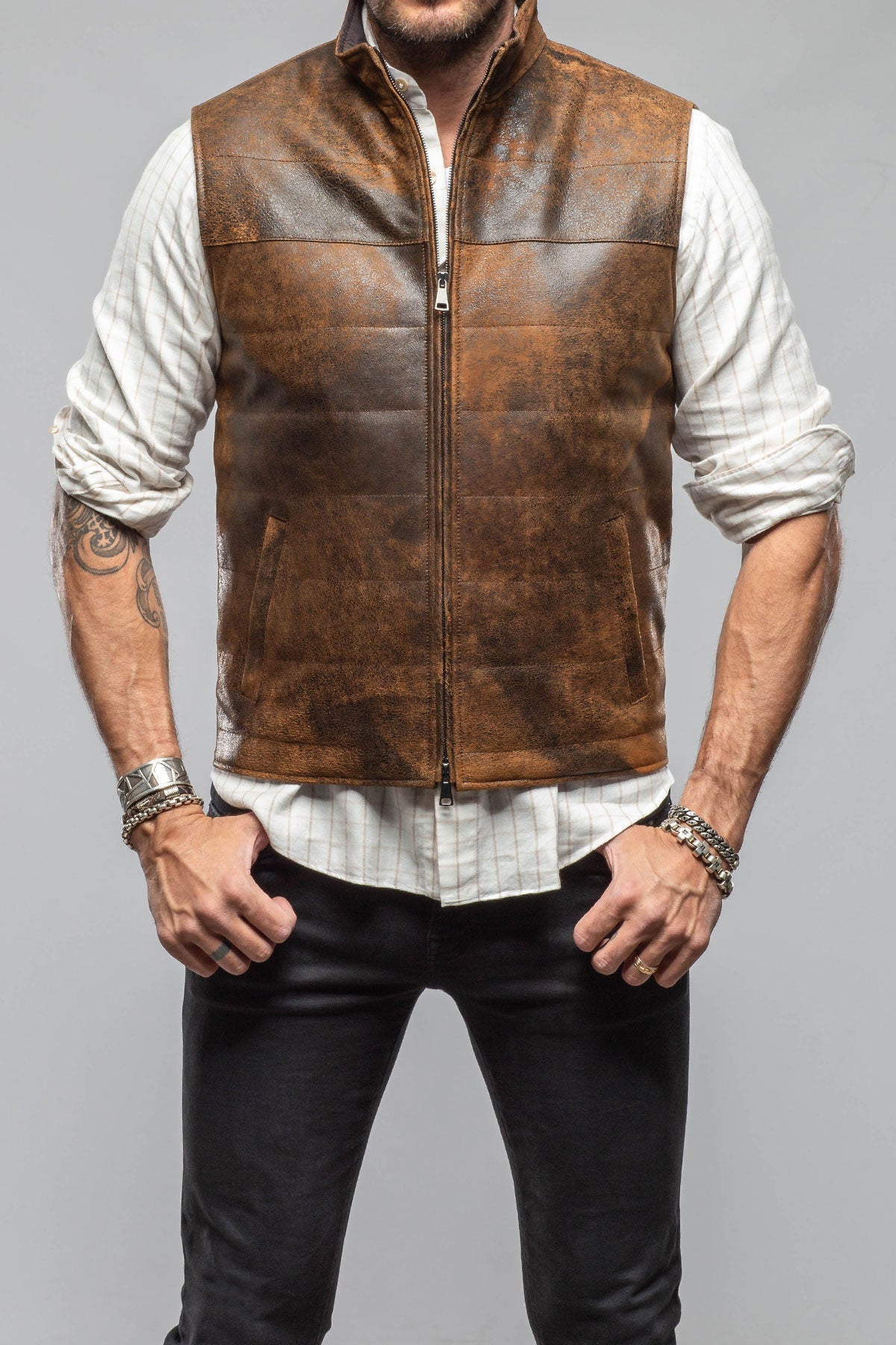 Butch Cassidy Vest In Brown Elk