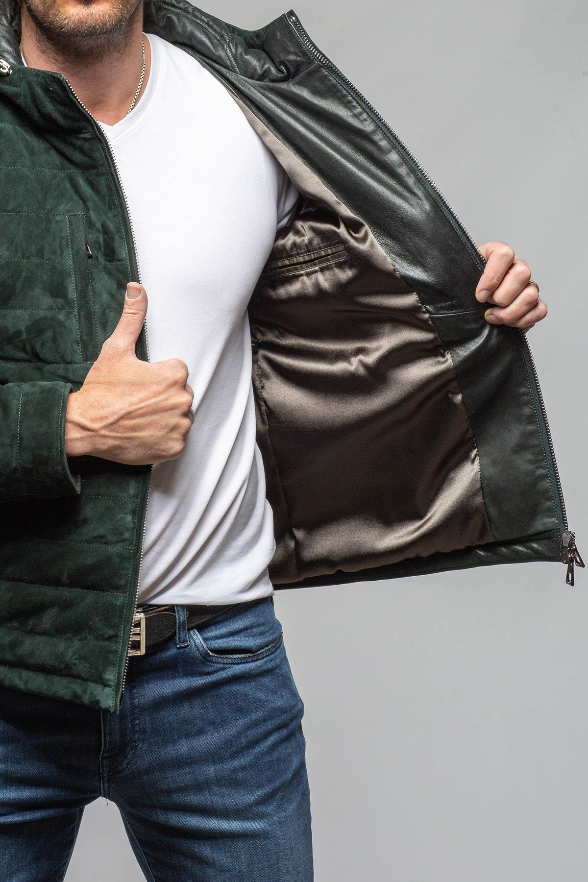Cheyenne Suede Puffer Jacket