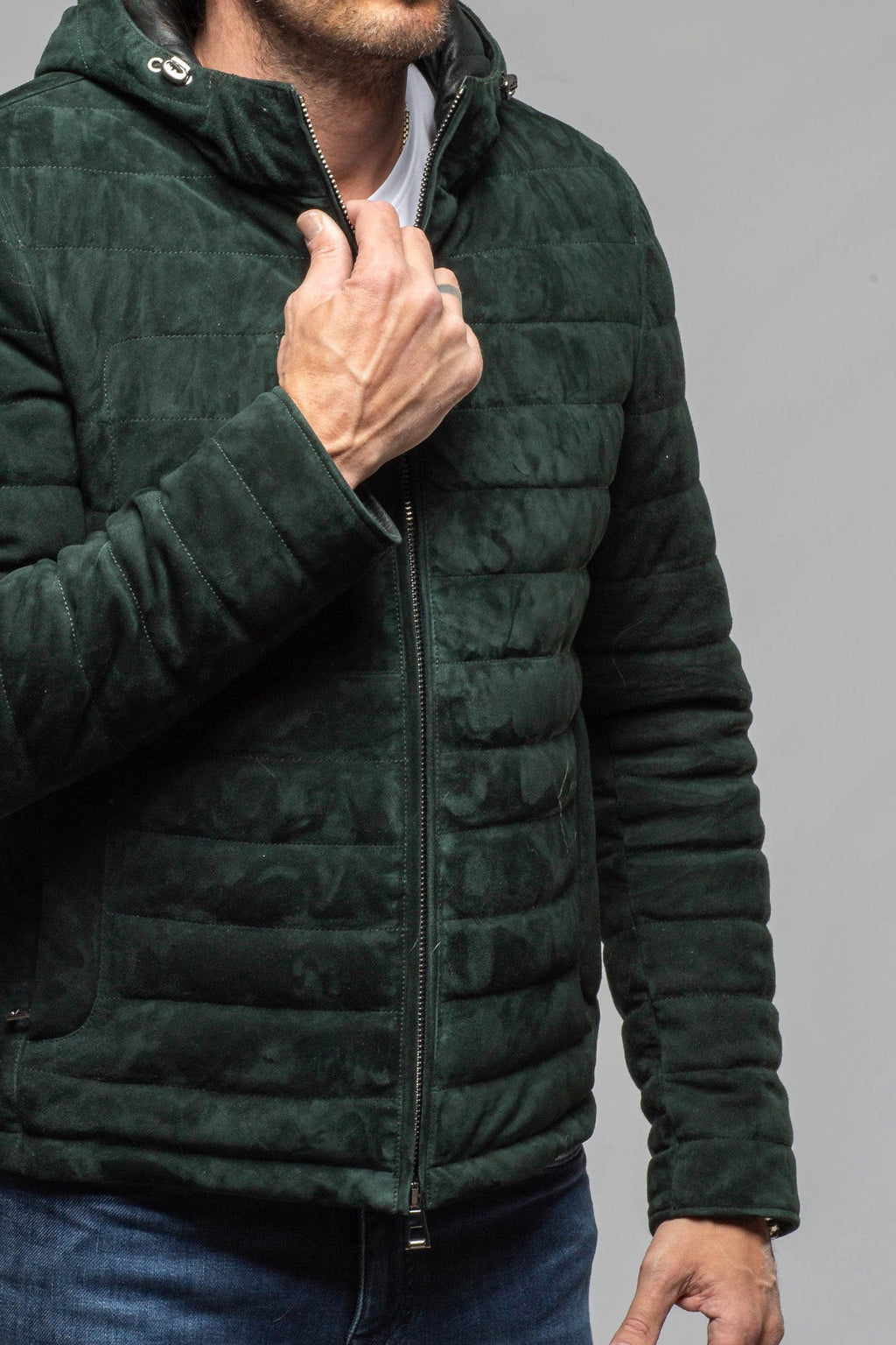 Cheyenne Suede Puffer Jacket