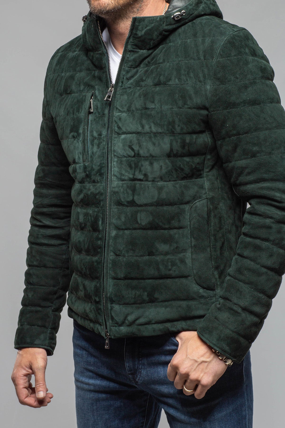 Cheyenne Suede Puffer Jacket