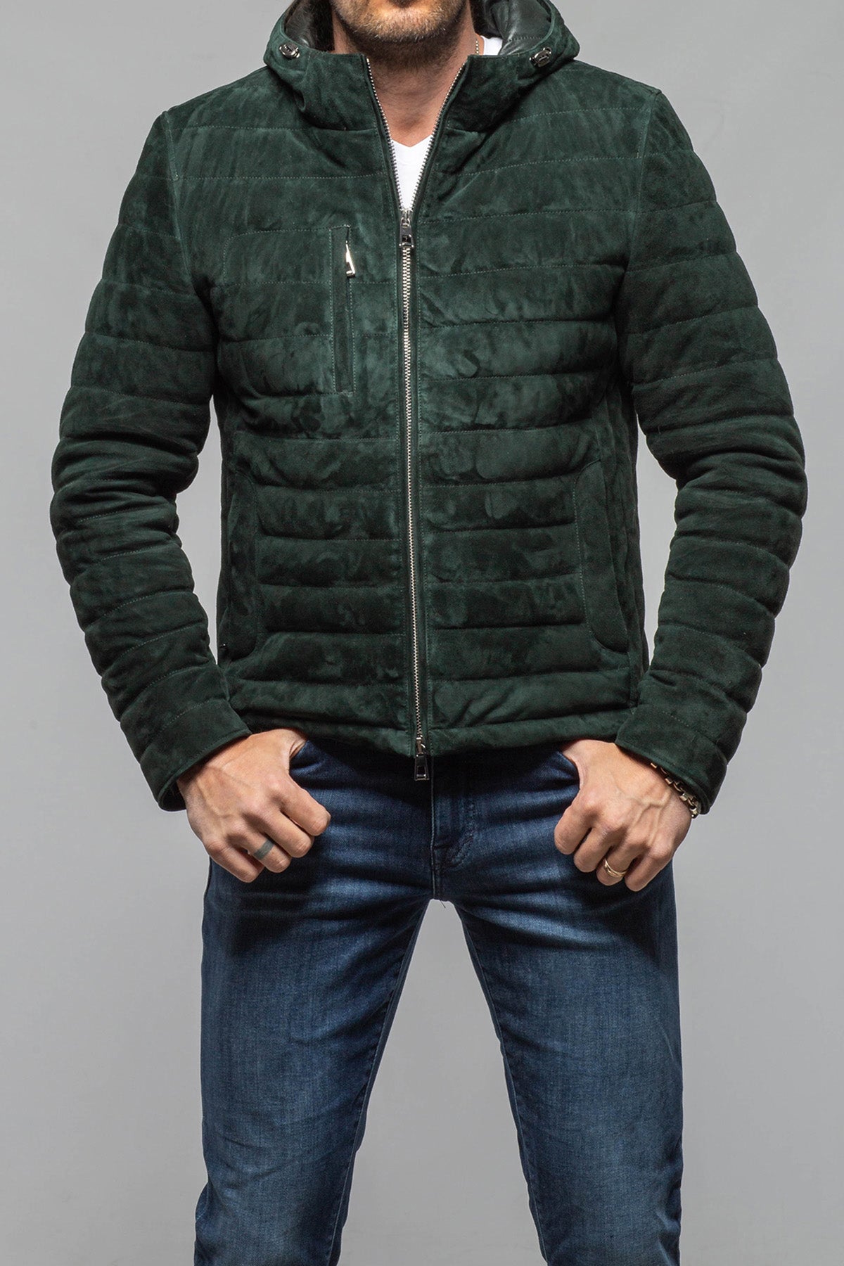 Cheyenne Suede Puffer Jacket