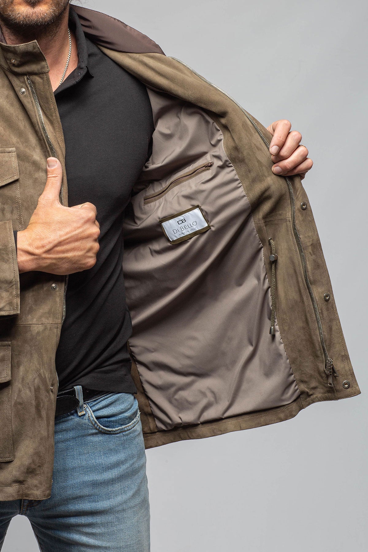 Drake Suede Safari Coat