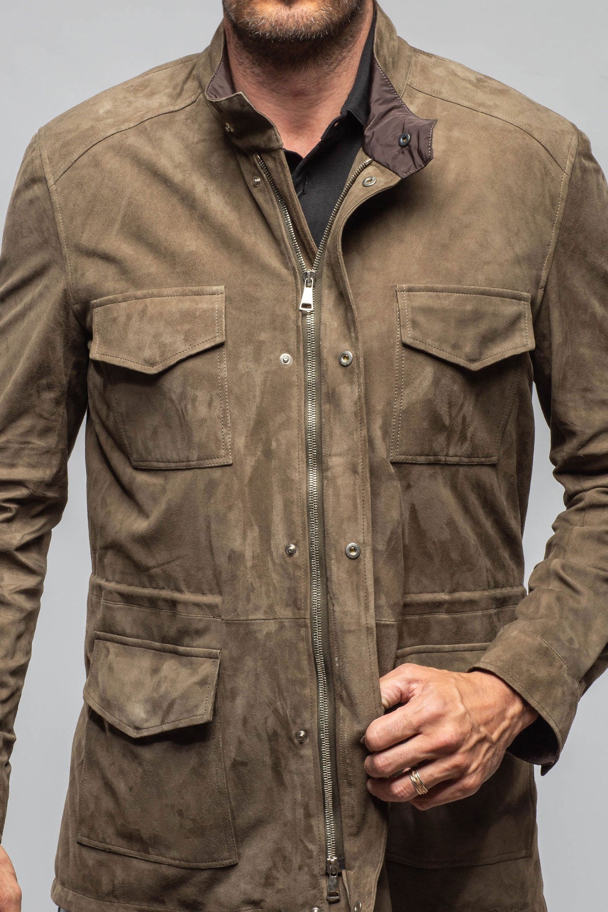 Drake Suede Safari Coat