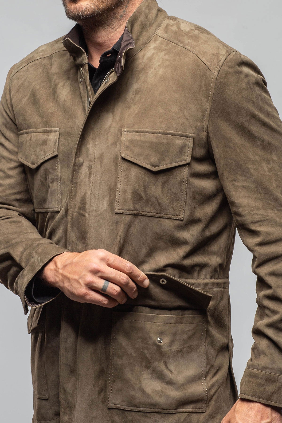 Drake Suede Safari Coat