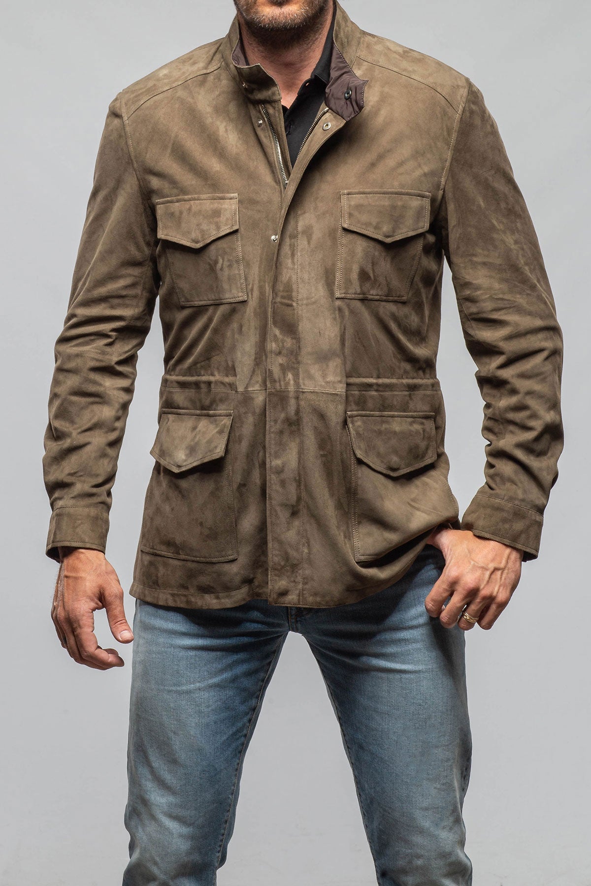 Drake Suede Safari Coat