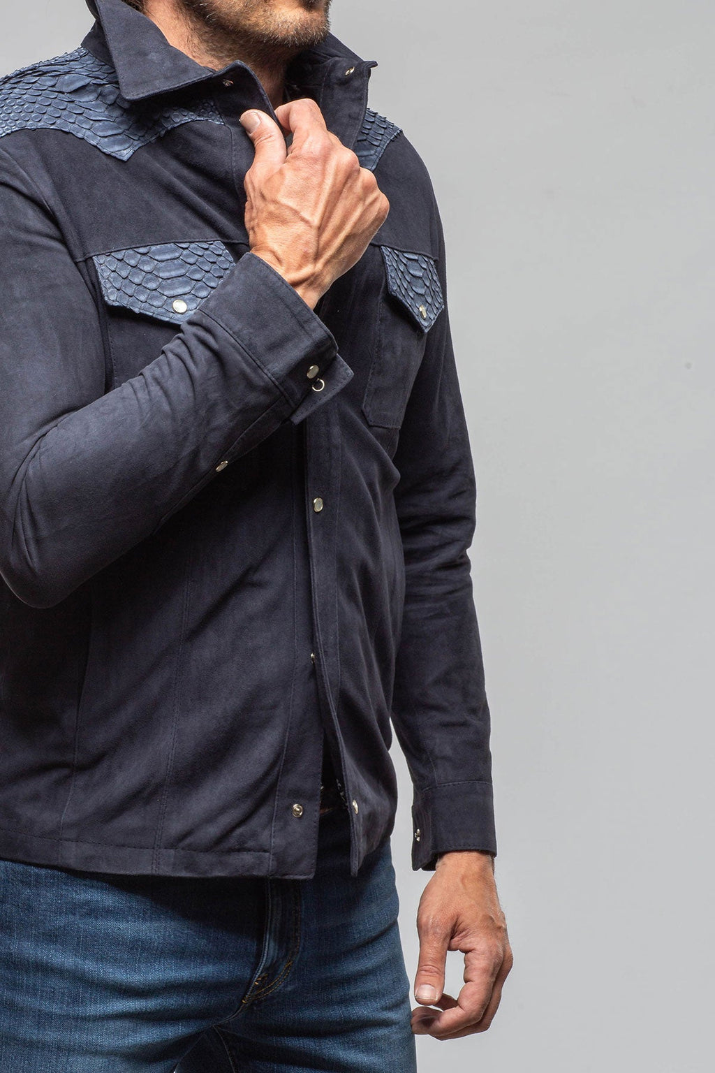 Duke Cashmere/Python Snap Shirt