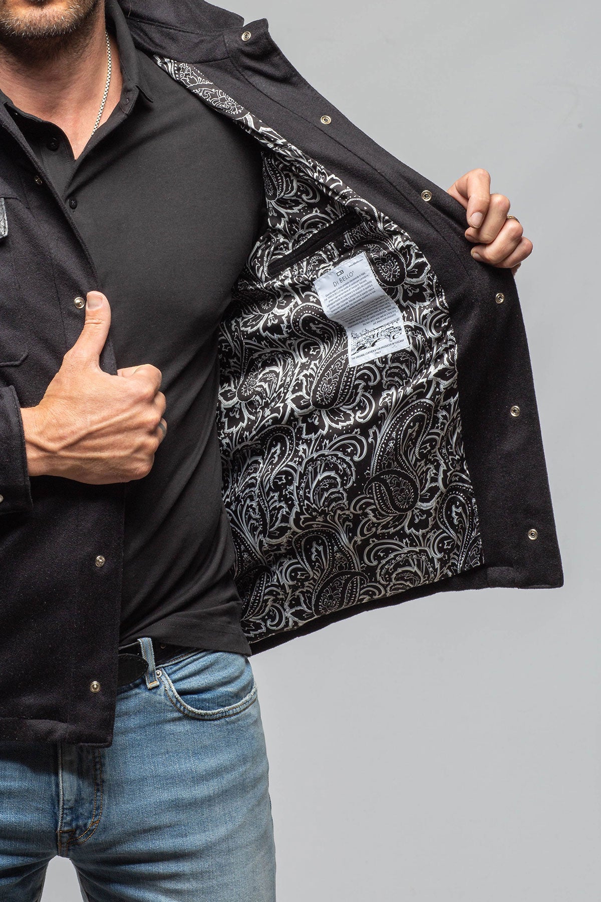 Duke Cashmere/Python Snap Shirt