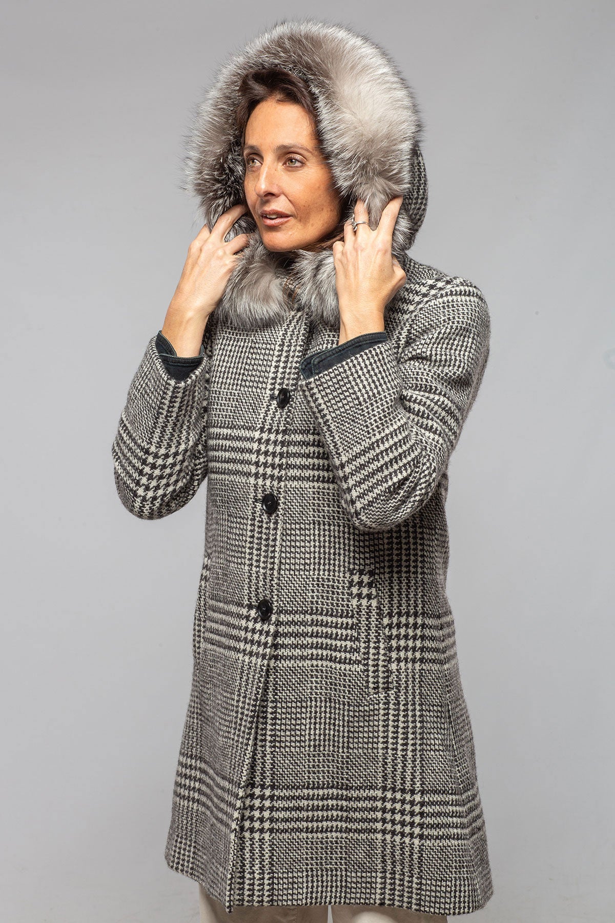 Emma Knit Coat w/Fur Collar