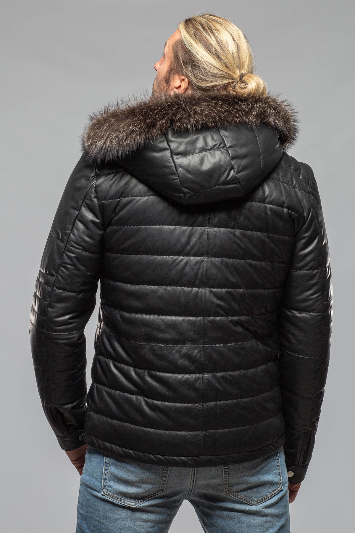 Griffin Leather Puffer