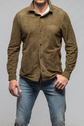 Johnston Perforated Suede Snap Shirt