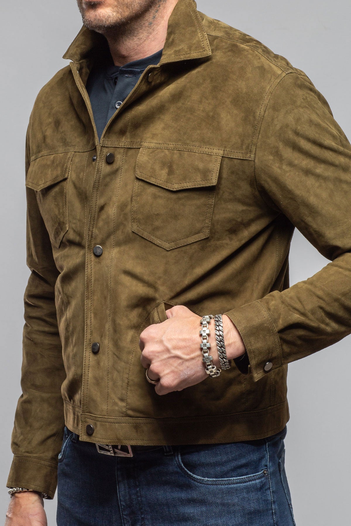 Lewis Snap Shirt In Verde