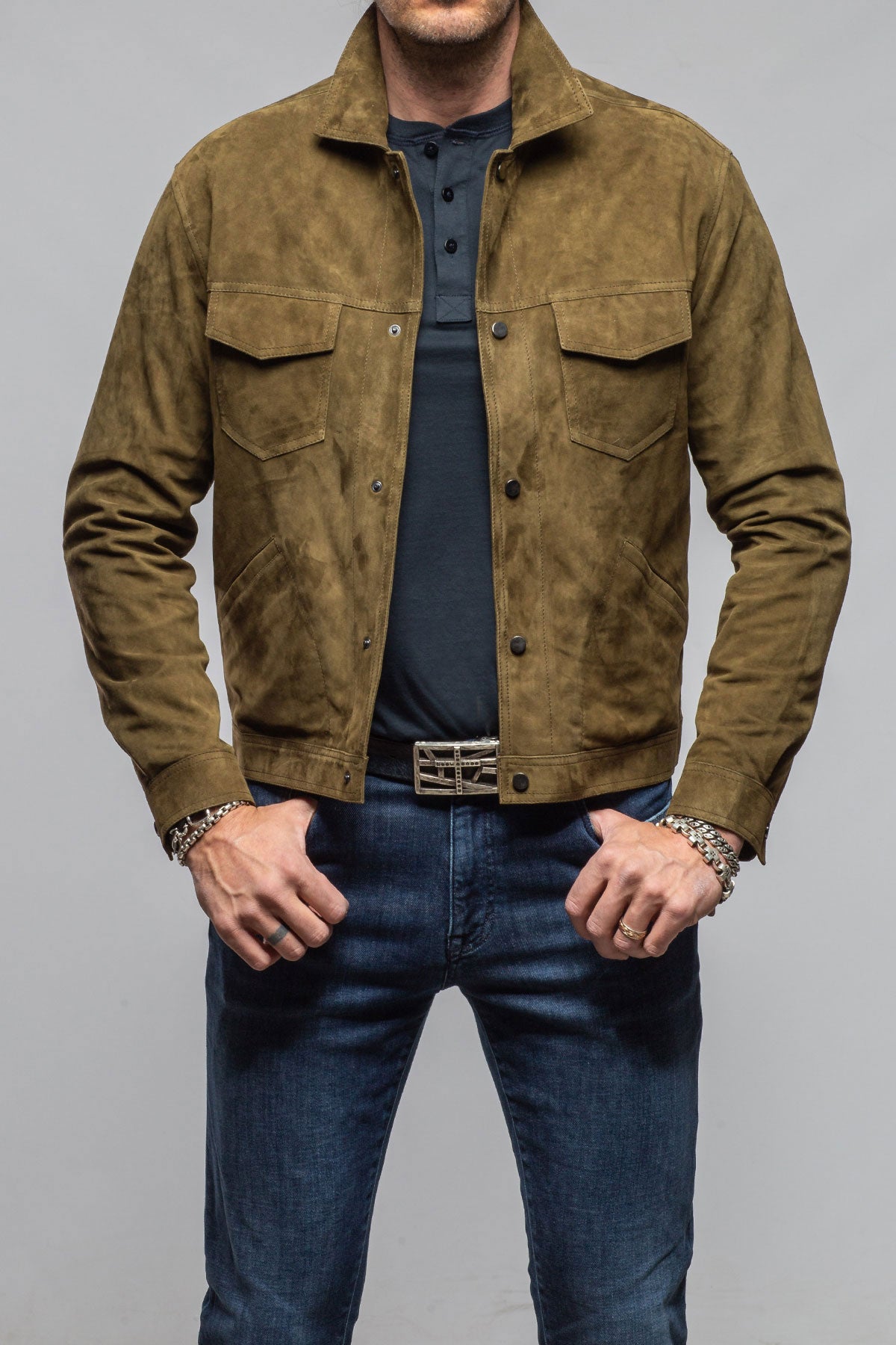 Lewis Snap Shirt In Verde
