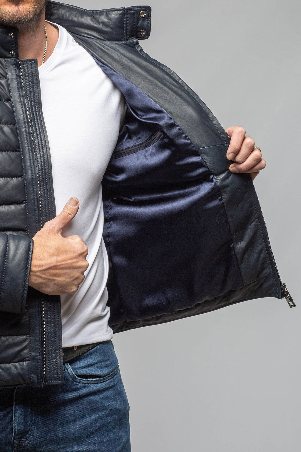 Limerock Nappa Leather Puffer Jacket