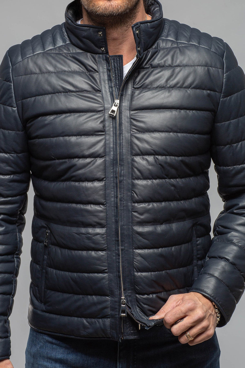 Limerock Nappa Leather Puffer Jacket