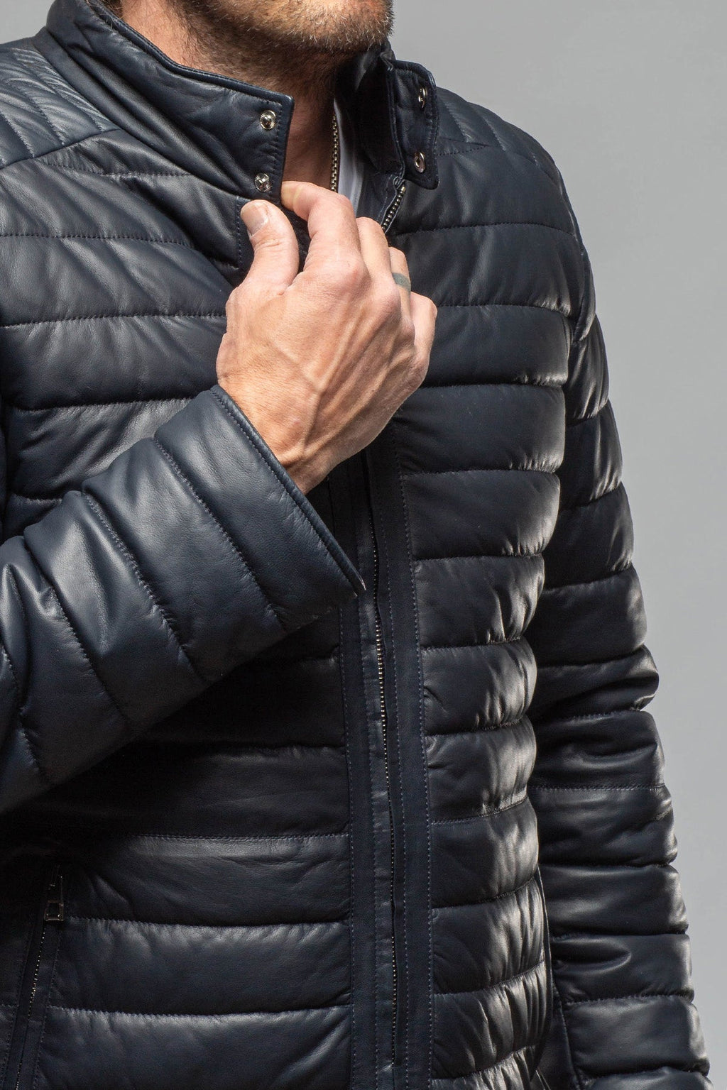 Limerock Nappa Leather Puffer Jacket