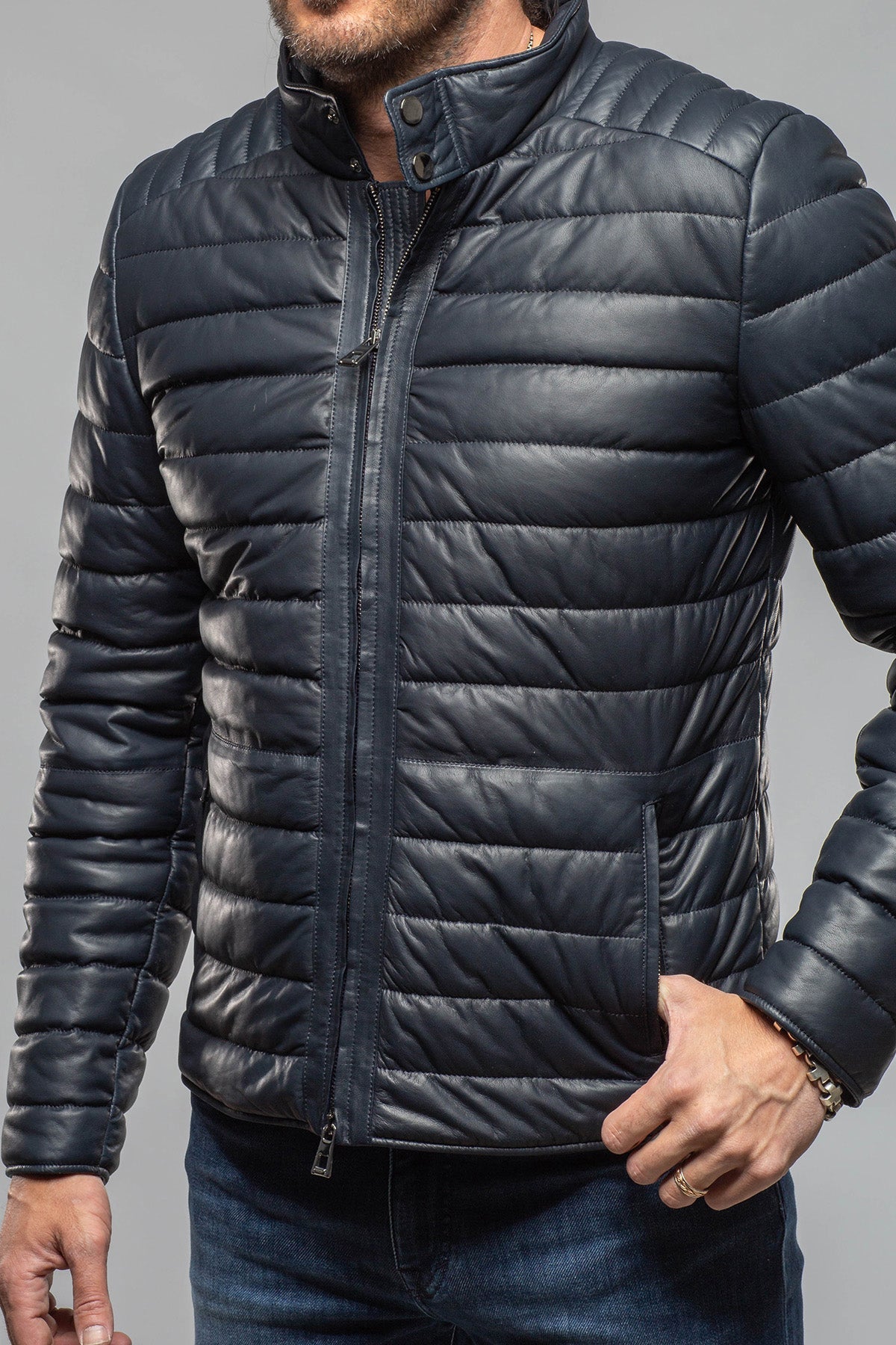Limerock Nappa Leather Puffer Jacket