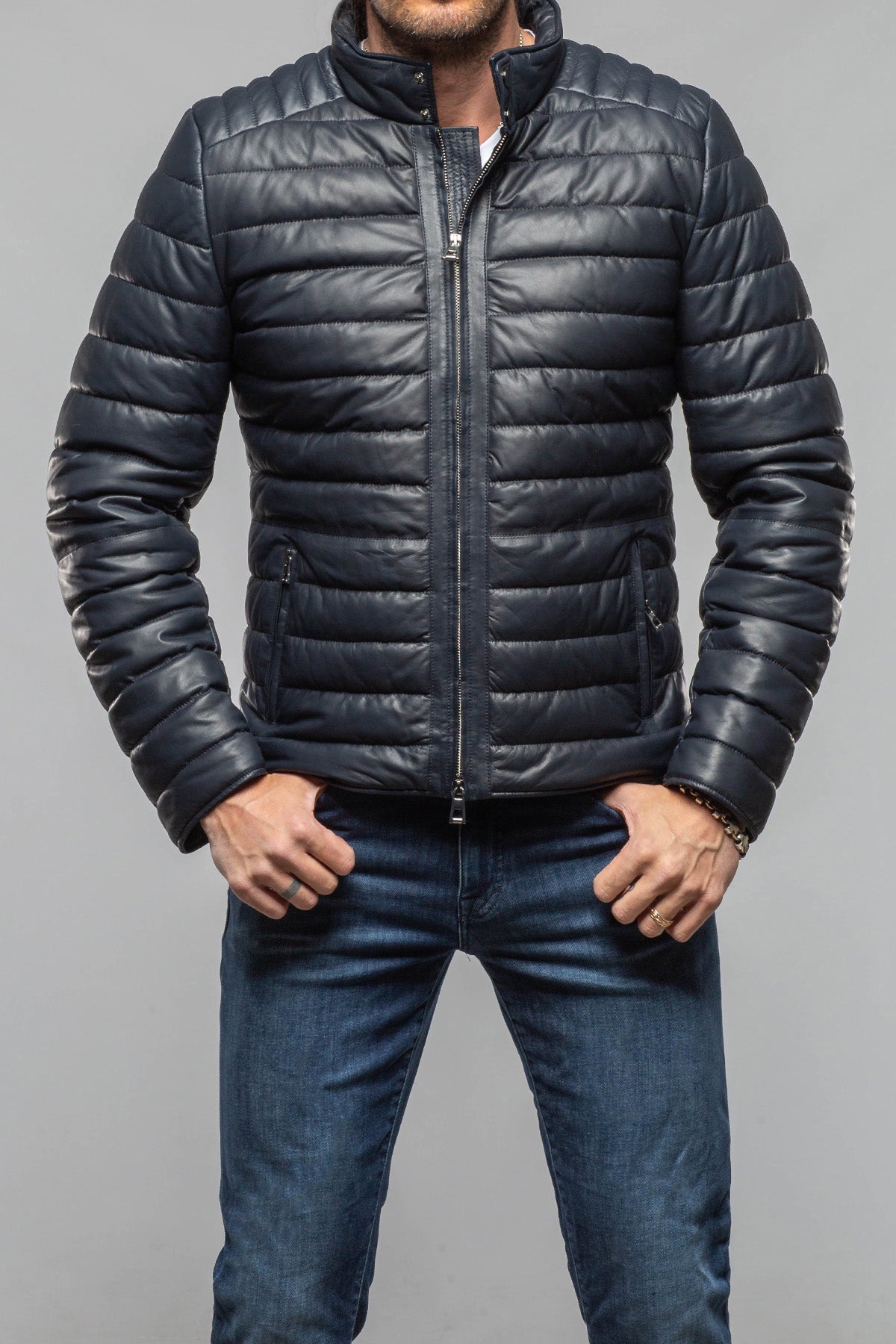 Limerock Nappa Leather Puffer Jacket