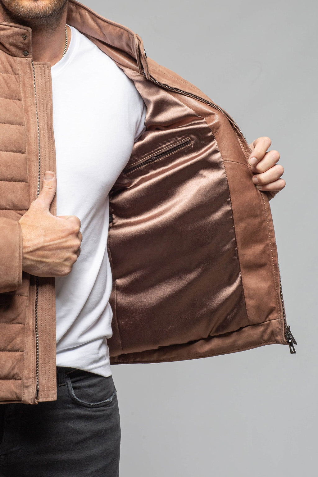 Lorenzo Suede Puffer