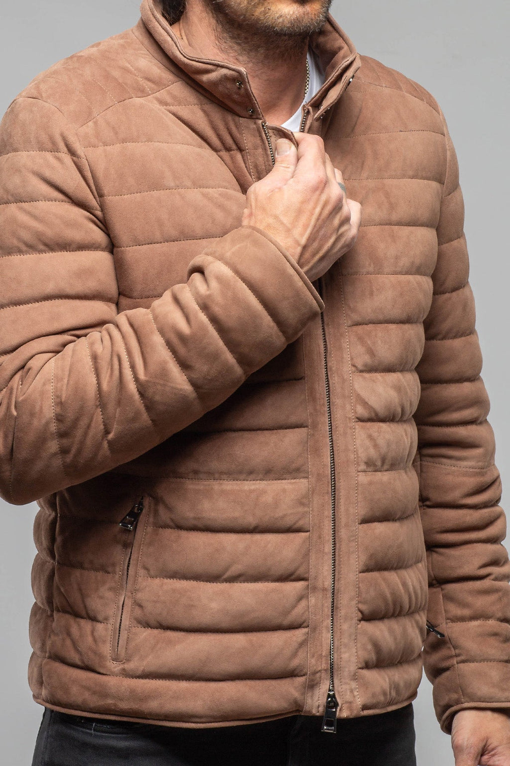 Lorenzo Suede Puffer