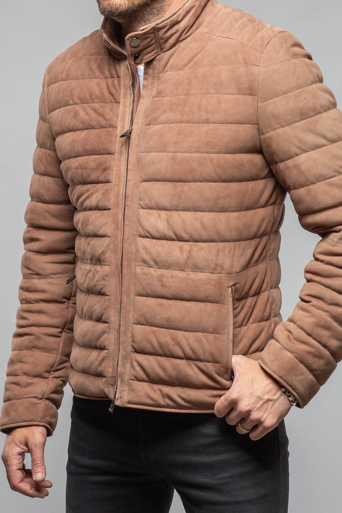 Lorenzo Suede Puffer