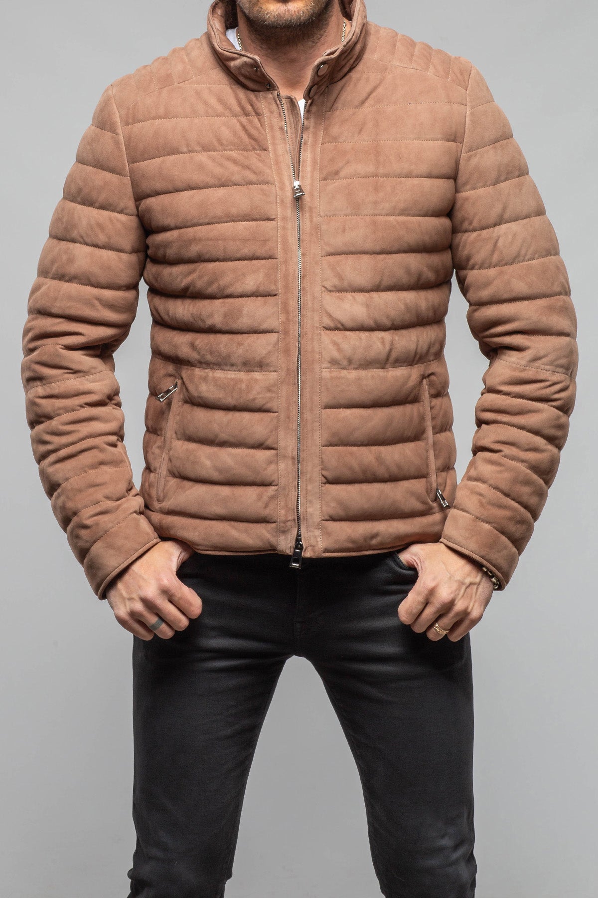 Lorenzo Suede Puffer